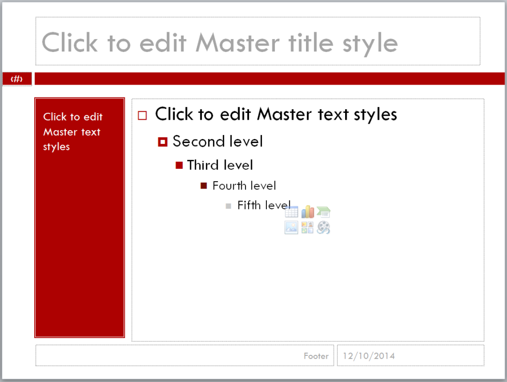 slide master edit color